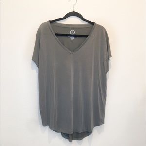 Soft Army Green Tunic Tee
